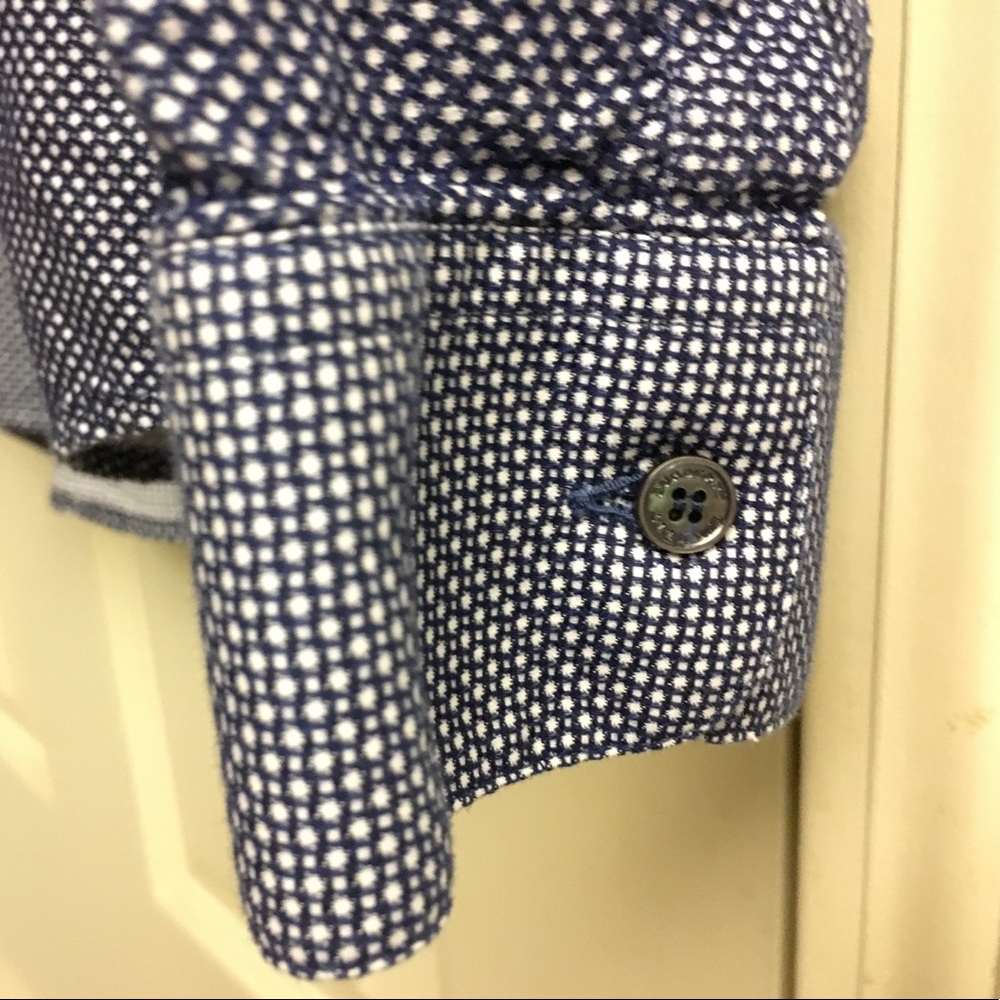Burberry London Embroidered Pattern Dress Shirt